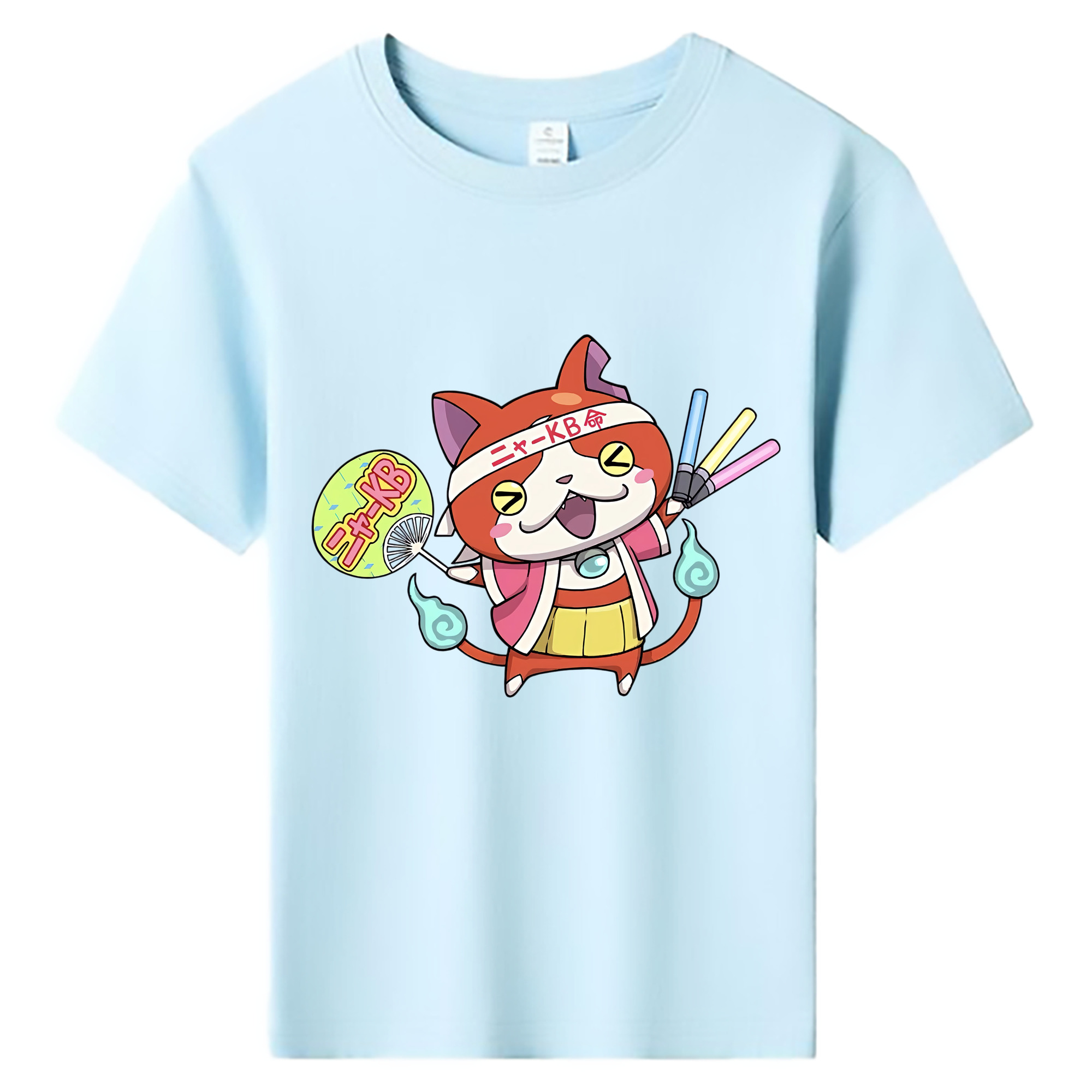 （画像用） 妖怪ウォッチ Yo-kai Watch 綿100％キッズTシャツ（フロントプリント）